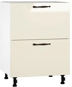 Кухонный шкаф модульной системы BlanKit D60.Ts2 White+Beige.G406 M2