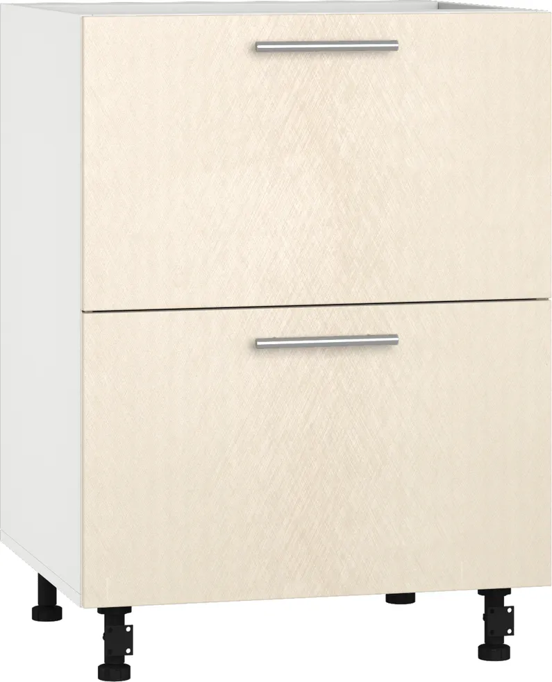 Кухонный шкаф модульной системы BlanKit D60.Ts2 White+BrushCreamy.M273