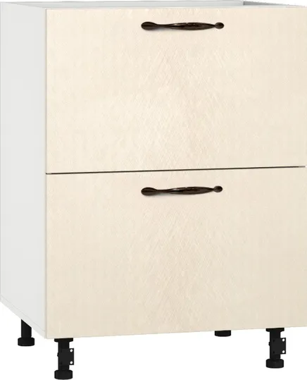 Кухонный шкаф модульной системы BlanKit D60.Ts2 White+BrushCreamy.M273 M2