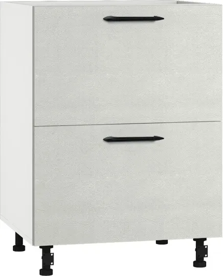 Кухонный шкаф модульной системы BlanKit D60.Ts2 White+Concrete cream.353 M