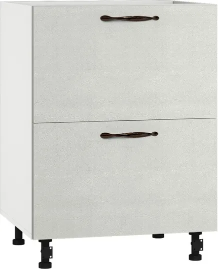Кухонный шкаф модульной системы BlanKit D60.Ts2 White+Concrete cream.353 M2