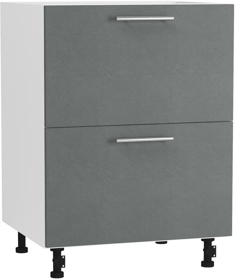 Кухонный шкаф модульной системы BlanKit D60.Ts2 White+Concrete gray.352