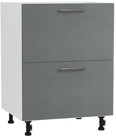 Кухонный шкаф модульной системы BlanKit D60.Ts2 White+Concrete gray.352 U4