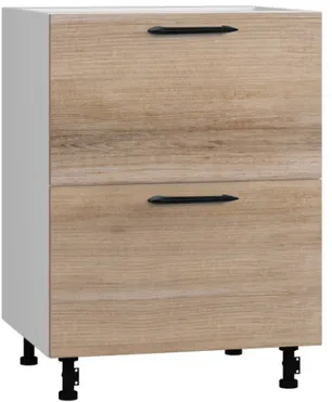 Кухонный шкаф модульной системы BlanKit D60.Ts2 White+Sequoia.270 M