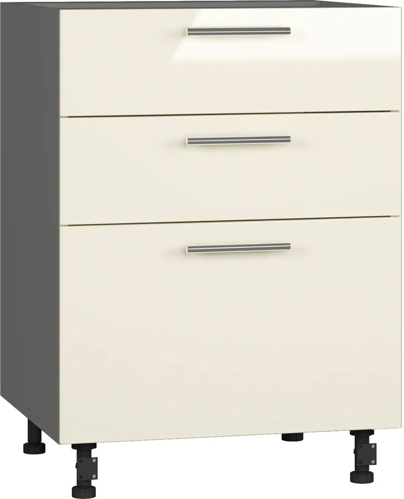 Кухонный шкаф модульной системы BlanKit D60.Ts3 Graphite+Beige.G406