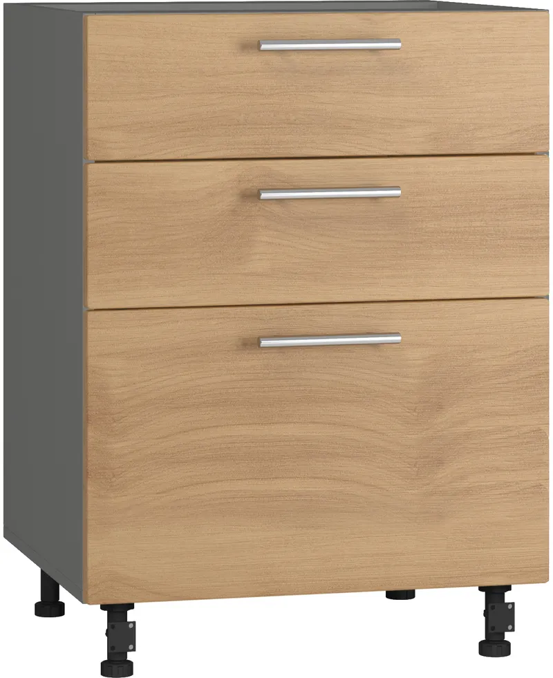 Кухонный шкаф модульной системы BlanKit D60.Ts3 Graphite+Chicory light.394