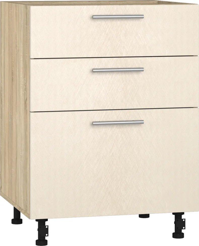 Кухонный шкаф модульной системы BlanKit D60.Ts3 Sonoma+BrushCreamy.M273