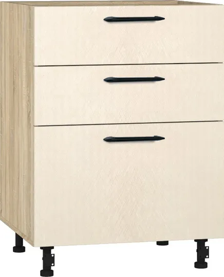 Кухонный шкаф модульной системы BlanKit D60.Ts3 Sonoma+BrushCreamy.M273 M