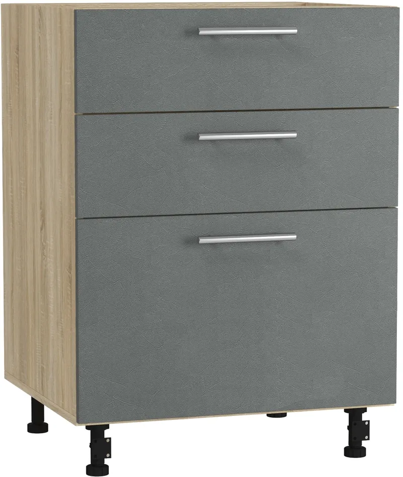 Кухонный шкаф модульной системы BlanKit D60.Ts3 Sonoma+Concrete gray.352