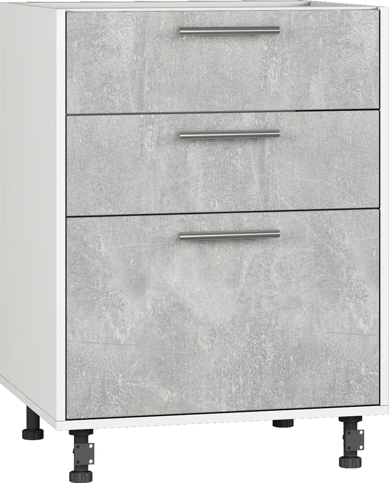 Кухонный шкаф модульной системы BlanKit D60.Ts3 White+Industrial SG
