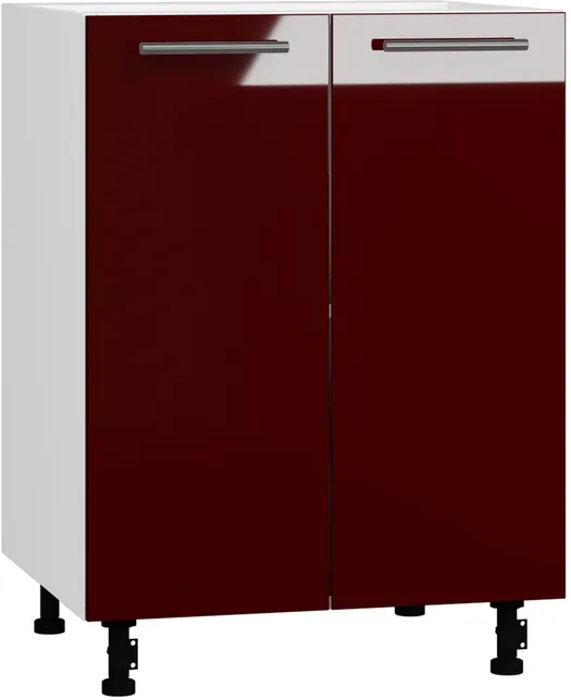 Кухонный шкаф модульной системы BlanKit D60 White+Bordo.G410