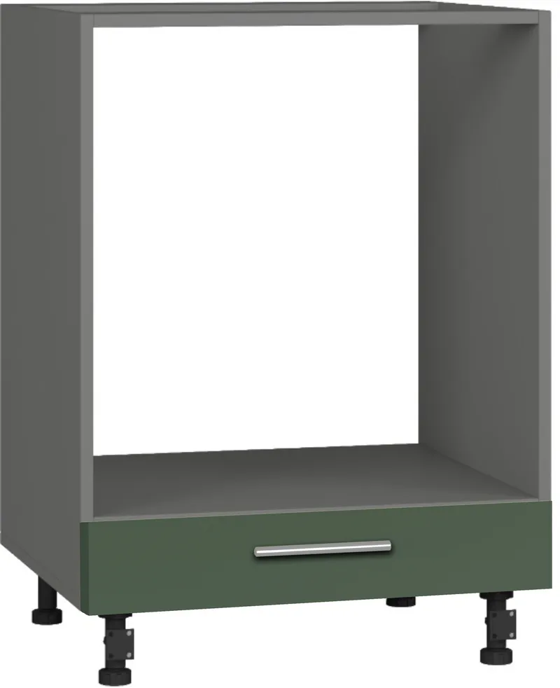 Кухонный шкаф модульной системы BlanKit D60C Graphite+GreenSmoky.M356 R128
