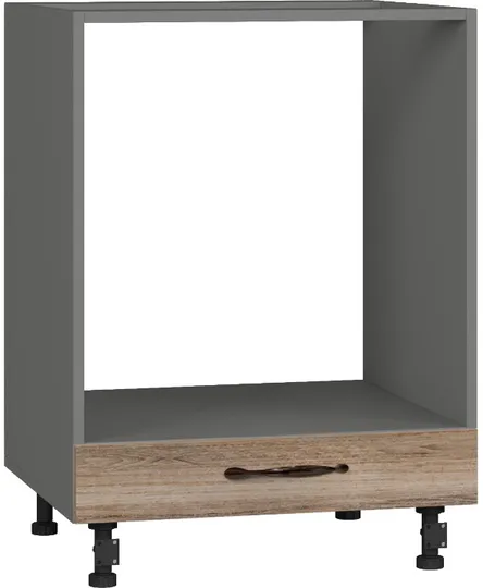 Кухонный шкаф модульной системы BlanKit D60C Graphite+Sequoia.270 M2