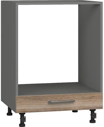 Кухонный шкаф модульной системы BlanKit D60C Graphite+Sequoia.270 U4