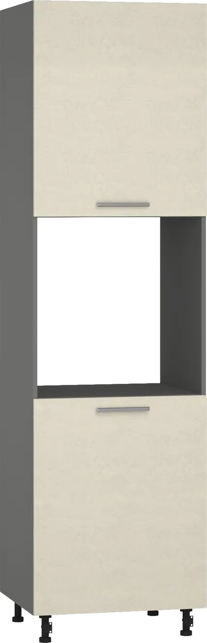 Кухонный шкаф модульной системы BlanKit D60C.h214.2D Graphite+CementAlmonds.M283