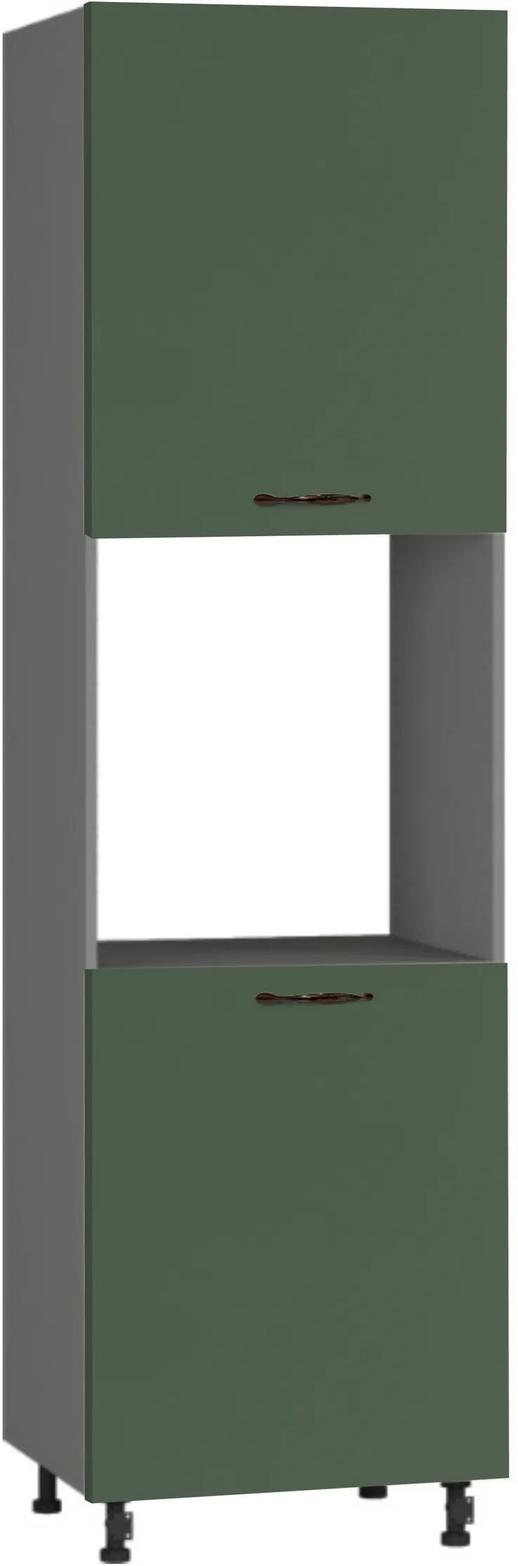 Кухонный шкаф модульной системы BlanKit D60C.h214.2D Graphite+GreenSmoky.M356 M2