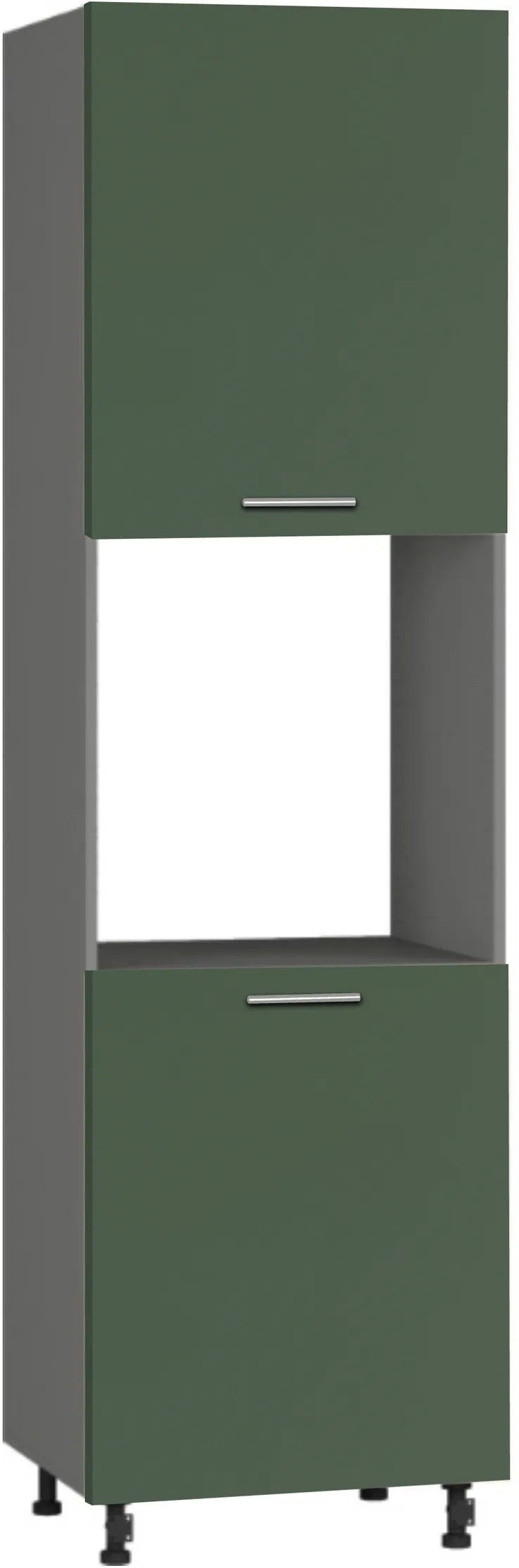 Кухонный шкаф модульной системы BlanKit D60C.h214.2D Graphite+GreenSmoky.M356 R128