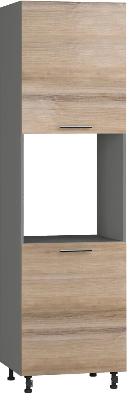 Кухонный шкаф модульной системы BlanKit D60C.h214.2D Graphite+Sequoia.270