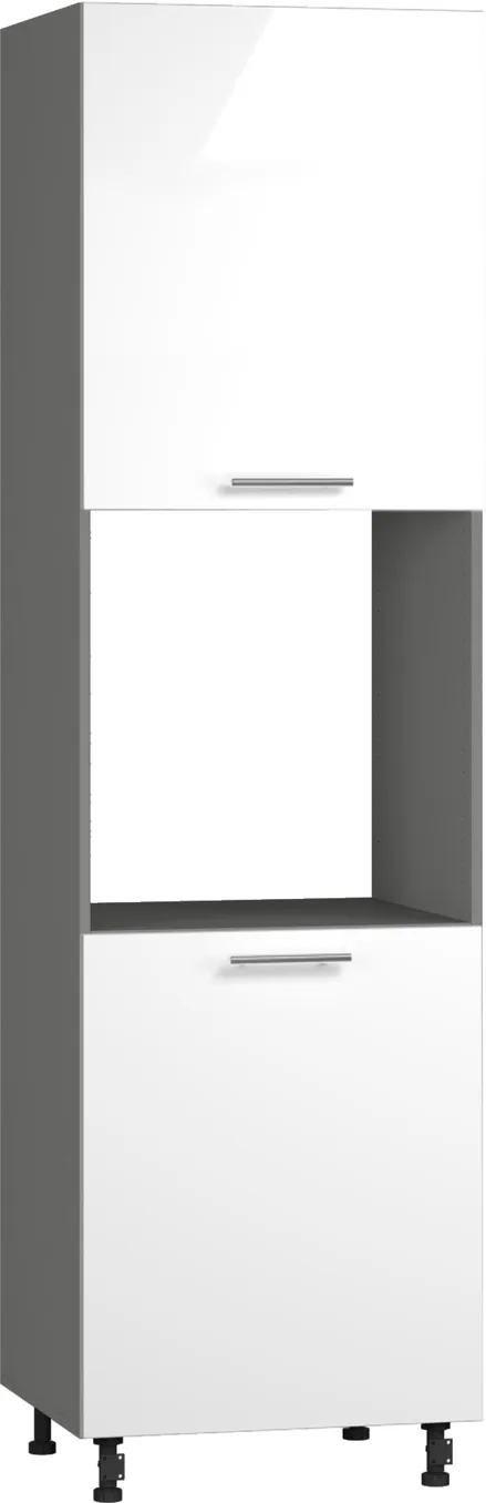 Кухонный шкаф модульной системы BlanKit D60C.h214.2D Graphite+White.G382
