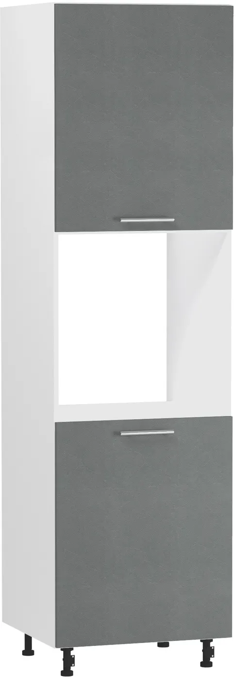 Кухонный шкаф модульной системы BlanKit D60C.h214.2D White+Concrete Gray.M352