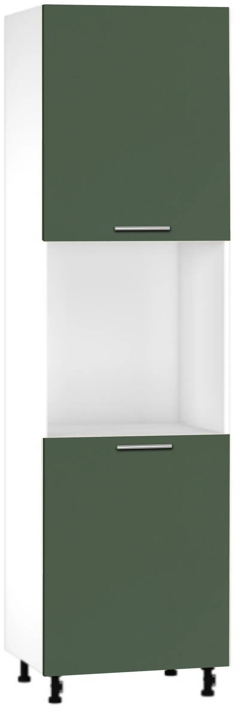 Кухонный шкаф модульной системы BlanKit D60C.h214.2D White+GreenSmoky.M356 R128