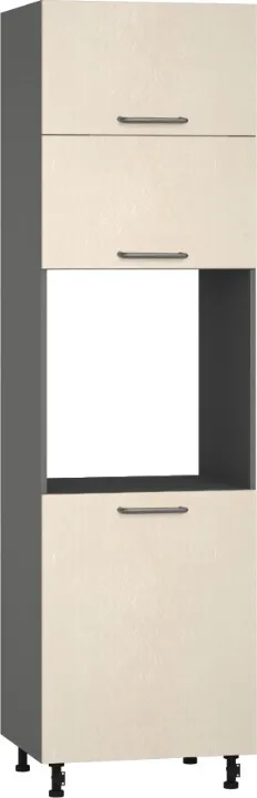 Кухонный шкаф модульной системы BlanKit D60C.h214 Graphite+BrushCreamy.M273 U4