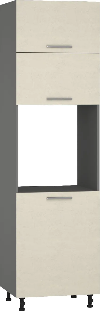 Кухонный шкаф модульной системы BlanKit D60C.h214 Graphite+CementAlmonds.M283