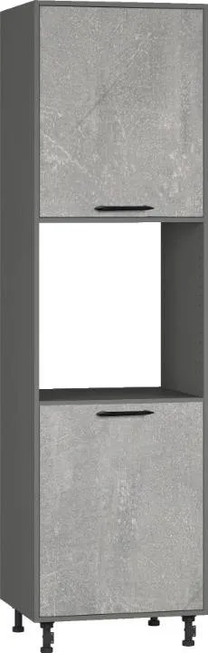 Кухонный шкаф модульной системы BlanKit D60C.h214 Graphite+Industrial SG M