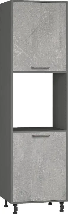 Кухонный шкаф модульной системы BlanKit D60C.h214 Graphite+Industrial SG U4