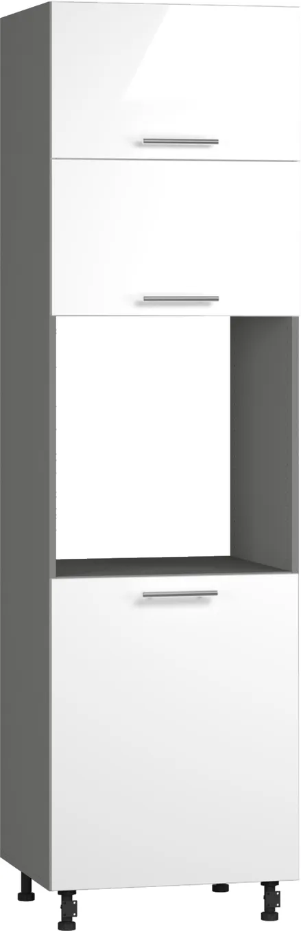 Кухонный шкаф модульной системы BlanKit D60C.h214 Graphite+White.G382