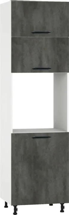 Кухонный шкаф модульной системы BlanKit D60C.h214 White+CementDark.M361 M