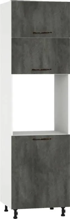 Кухонный шкаф модульной системы BlanKit D60C.h214 White+CementDark.M361 M2
