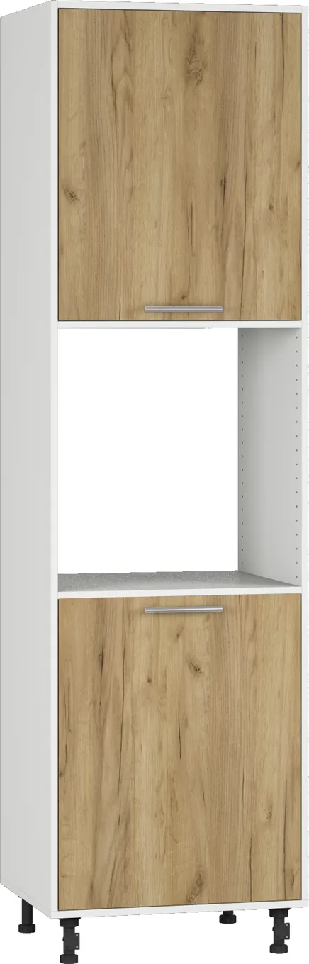 Кухонный шкаф модульной системы BlanKit D60C.h214 White+Oak Kraft Gold К003