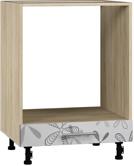 Кухонный шкаф модульной системы BlanKit D60C Sonoma+Flower.G432