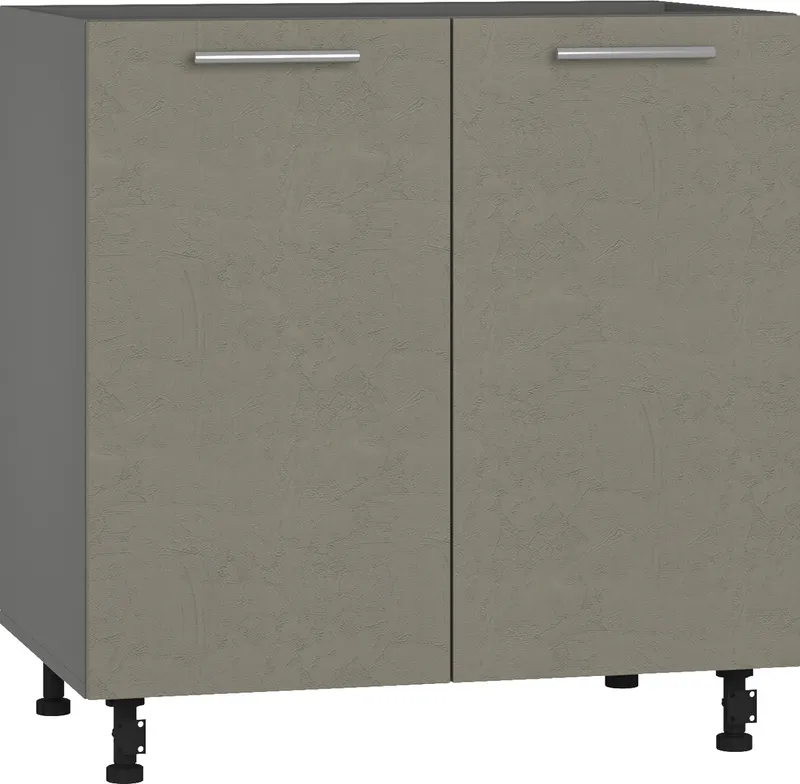 Кухонный шкаф модульной системы BlanKit D80 Graphite+Cement Gothic.M389