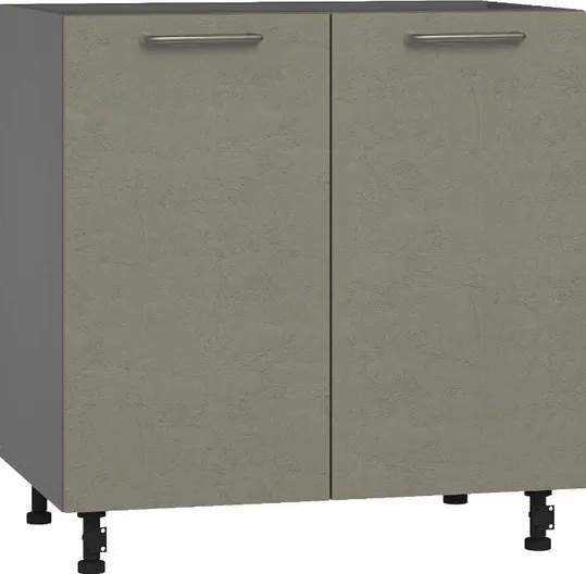 Кухонный шкаф модульной системы BlanKit D80 Graphite+Cement Gothic.M389 U4