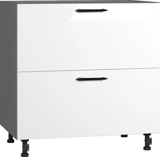 Кухонный шкаф модульной системы BlanKit D80.s2 Graphite+White.G382 M