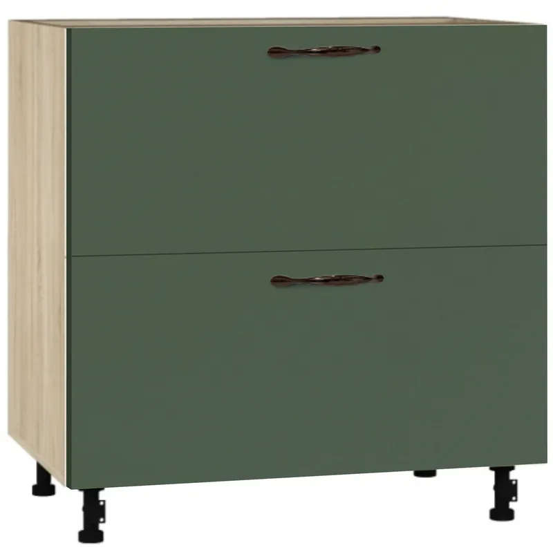 Кухонный шкаф модульной системы BlanKit D80.s2 Sonoma+GreenSmoky.M356 M2