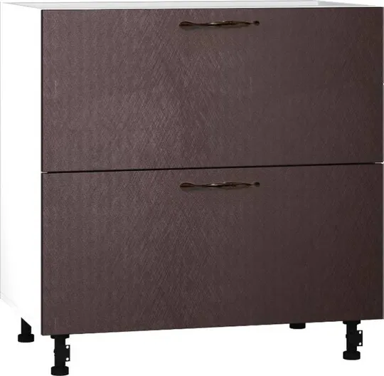 Кухонный шкаф модульной системы BlanKit D80.s2 White+BrushBronze.M369 M2