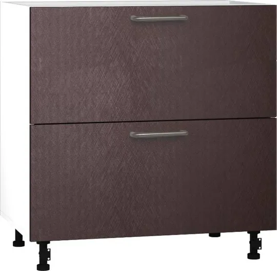 Кухонный шкаф модульной системы BlanKit D80.s2 White+BrushBronze.M369 U4