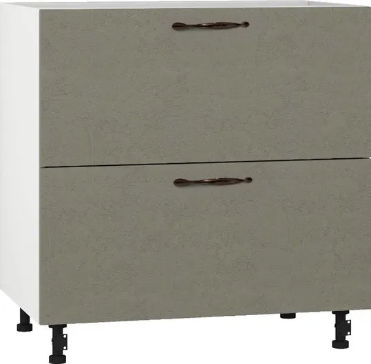 Кухонный шкаф модульной системы BlanKit D80.s2 White+Cement Gothic.M389 M2