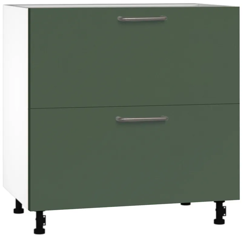 Кухонный шкаф модульной системы BlanKit D80.s2 White+GreenSmoky.M356 U4