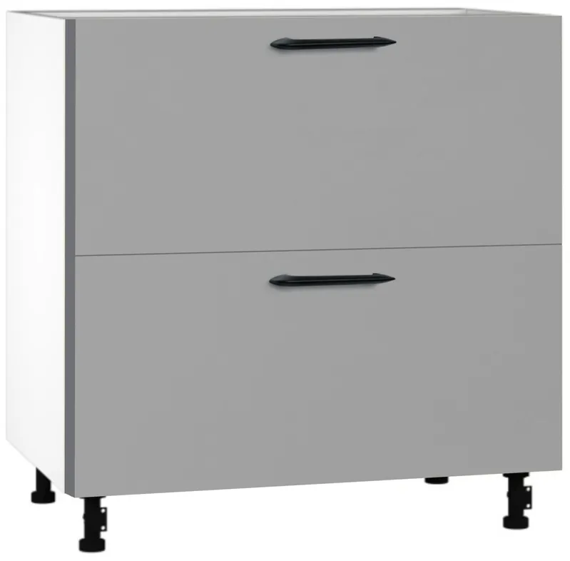 Кухонный шкаф модульной системы BlanKit D80.s2 White+GreyQuartz.M306 M