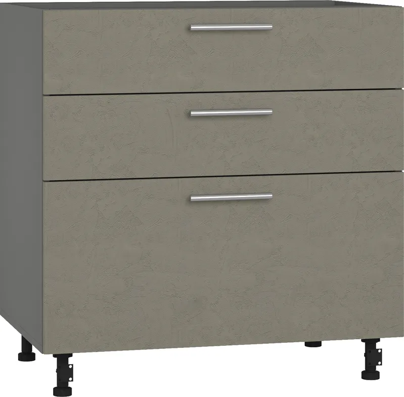 Кухонный шкаф модульной системы BlanKit D80.s3 Graphite+Cement Gothic.M389