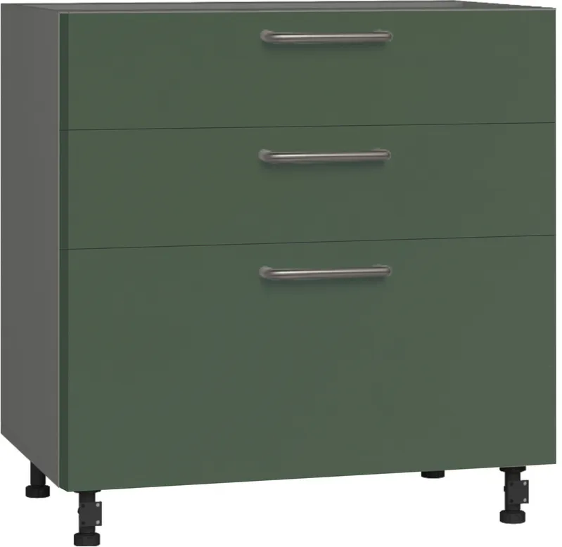 Кухонный шкаф модульной системы BlanKit D80.s3 Graphite+GreenSmoky.M356 U4