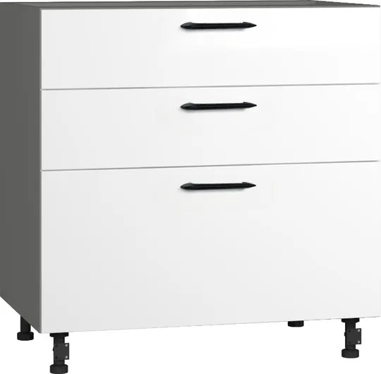 Кухонный шкаф модульной системы BlanKit D80.s3 Graphite+White.G382 M