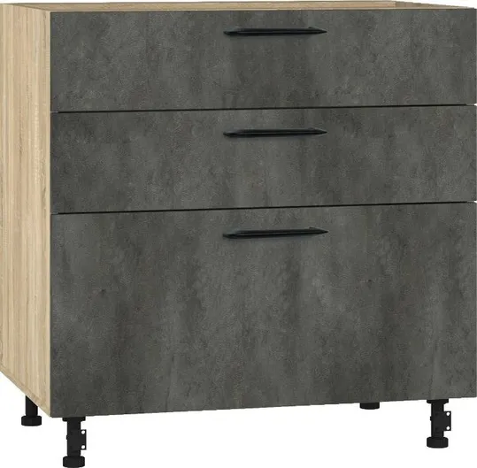 Кухонный шкаф модульной системы BlanKit D80.s3 Sonoma+CementDark.M361 M