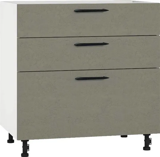 Кухонный шкаф модульной системы BlanKit D80.s3 White+Cement Gothic.M389 M