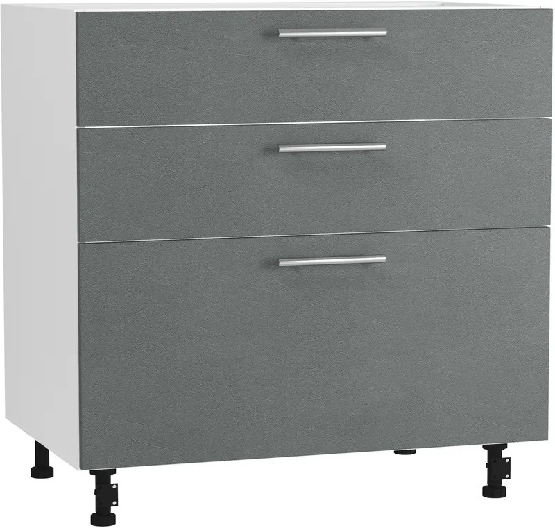 Кухонный шкаф модульной системы BlanKit D80.s3 White+Concrete gray.352