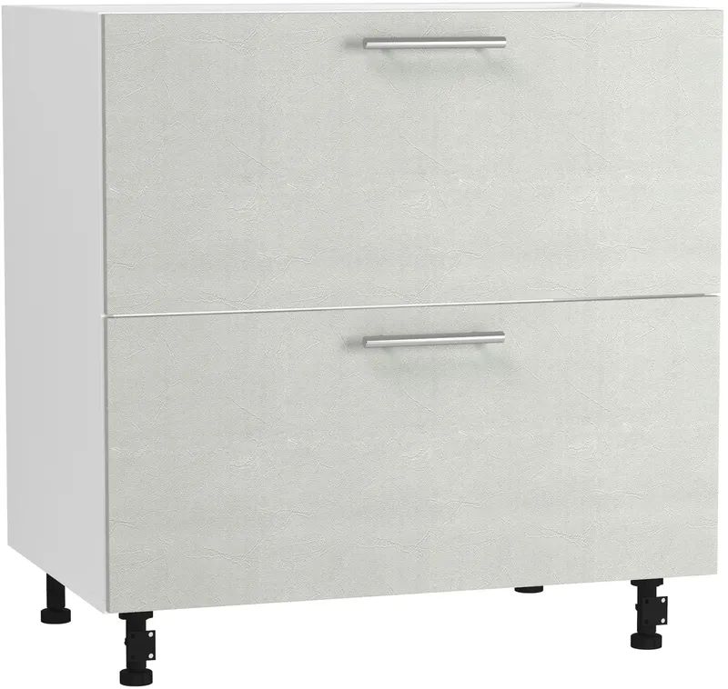 Кухонный шкаф модульной системы BlanKit D80.Ts2 White+Concrete cream.353